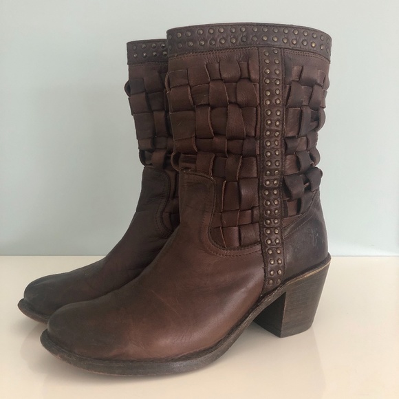 Woven Frye Boots - Picture 1 of 7